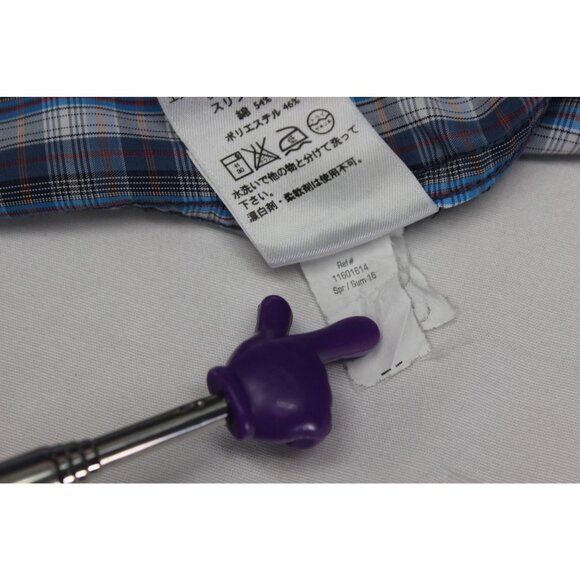 Eddie Bauer Travex Plaid Shirt Men’s Size‎ Large Button Down Lightweight Classic - Picture 14 of 15